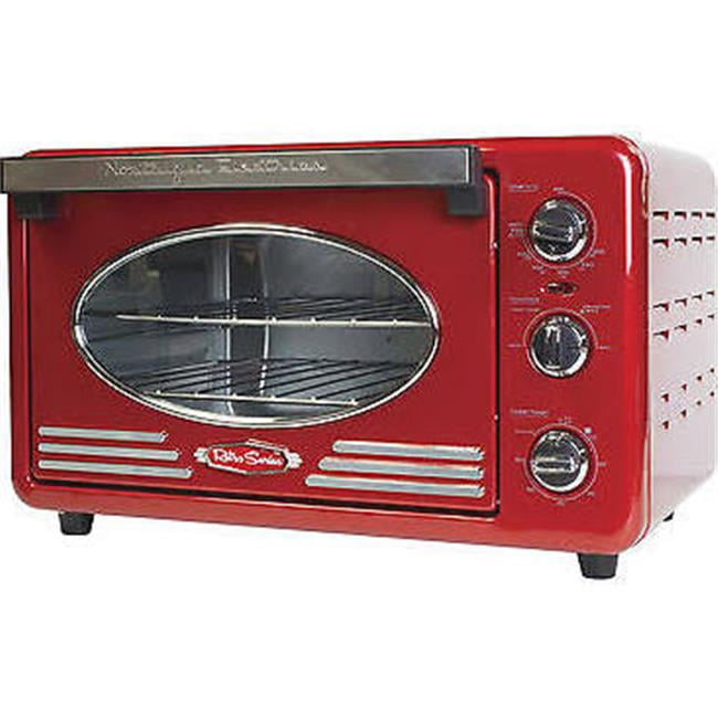 Nostalgia RTOV220RETRORED Retro Series 6Slice Convection Toaster Oven