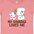 thumbnail image 4 of Inktastic My Grandad Loves Me Granddaughter Puppy Girls Girls Baby T-Shirt, 4 of 5