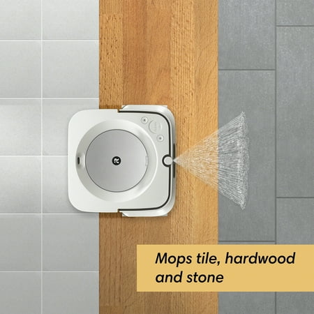 iRobot - Braava jet m6 Wi-Fi Connected Robot Mop - White