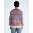 thumbnail image 3 of Free Assembly Men's Fair Isle Sweater with Long Sleeves, Midweight, Sizes XS-3XLT, 3 of 6