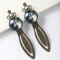 thumbnail image 3 of Wolf Crown-Shaped Vintage Bookmarks, Stainless Steel Metal Book Marks for Readers and Book Lovers - Reading Accessories Gift, 3 of 5