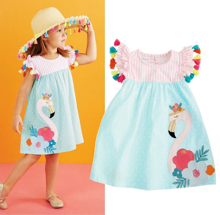 flamingo summer dress