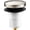 Brushed Nickel Cover*1, variant on ABCISI 1 Pack 5/16'' Thread Studs Bathtub Drain Stopper, Universal Bathtub Pop up Drain Stopper, Bathroom Tub Drain Stopper 5/16'' Thread for Most Bathtubs Stopper (Chrome Cover)