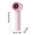 thumbnail image 3 of weibbin News Handheld Mini Small Fan Digital Display High Speed 199 Speed Brushless USB Charging Portable Fan, 3 of 6
