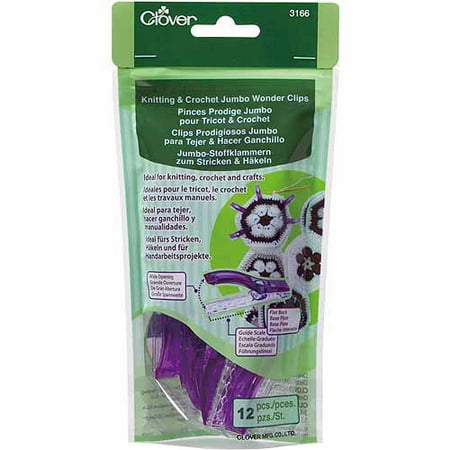 Jumbo Wonder Clips Knitting & Crochet 12/Pkg-12/Pkg