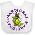 thumbnail image 3 of Inktastic Mardi Gras 2021 Party Alligator Boys or Girls Baby Bib, 3 of 4