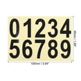 thumbnail image 2 of Uxcell 4 Inch Reflective Mailbox Number Sticker Decal Die Cut Classic Style Strong Self Adhesive, Black, 1 Pack, 2 of 5