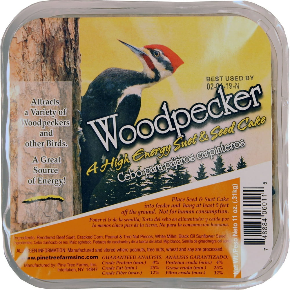 WOODPECKER SUET CAKE 11OZ 12