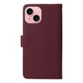 thumbnail image 5 of SaniMore for iPhone 14 Wallet Case, Detachable Strong Magnetic PU Leather Flip Cover PU Leather with Magnetic Shell Card Slots Cash Pocket Wristlet Strap Full Body Protective Stand Shell, Winered, 5 of 12