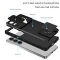 thumbnail image 3 of Dteck Case for Samsung Galaxy S25 Ultra Hidden Bracket Kickstand Case Sliding Window Phone Case Shockproof Protective Back Cover for Galaxy S25 Ultra,Black, 3 of 7