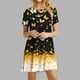 thumbnail image 2 of Vestido de Manga Corta para las Mujeres Casual Impreso Cuello Redondo, Vestido de las Señoras para la Primavera Y el Verano de Uso Diario, 2 of 9