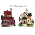 thumbnail image 3 of Cute Mini Resin House Miniature House Fairy Garden Landscape Home Garden Decoration Resin Crafts 4 S, 3 of 5