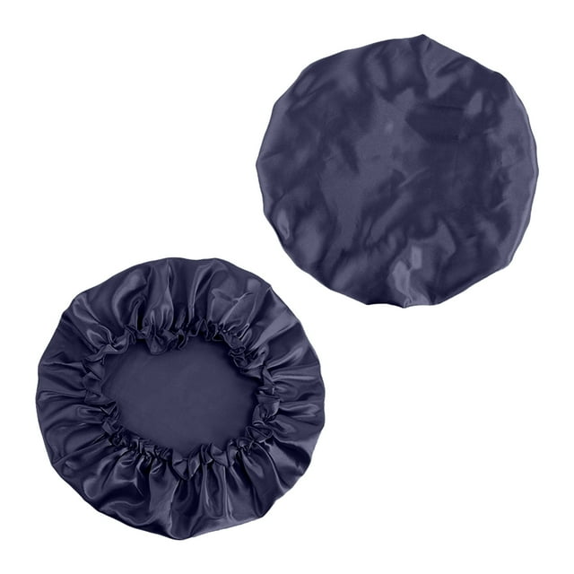 Bonnet de Nuit en Soie, Bonnet en Satin Réutilisable pour Femmes pour Leurs Cheveux, et Bonnet Sec Noir pour Femmes