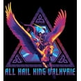 thumbnail image 2 of Men's Marvel: Thor: Love and Thunder All Hail King Valkyrie  Graphic Tee Black 3X Large, 2 of 5