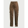 thumbnail image 6 of Sofia Jeans Women's High Rise Satin Cargo Pants, 27" Inseam, Sizes 00-22, 6 of 6