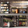 thumbnail image 5 of Garage Shelf,Heavy Duty Storage Rack Load 3000lb,5-Tier Metal Garage Shelving for Kitchen,Basement,24" D x 47" W x 84" H, 5 of 16