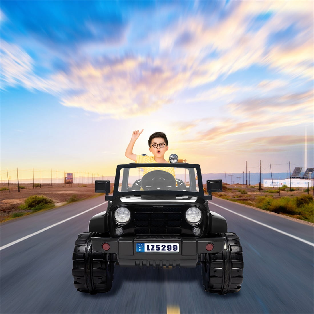 Private Jungle 12V Ride-on Truck Kids Car, 4 Wheels Vehicle with Remote Control, 3 Speeds Kids Toddler Ride-On Car, Birthday/Christmas Gifts for Boys/Girls, Black, Unisex Private Jungle 12V Ride-on Truck Kids Car, 4 Wheels Vehicle with Remote Control, 3 Speeds Kids Toddler Ride-On Car, Birthday/Christmas Gifts for Boys/Girls, Black, Unisex