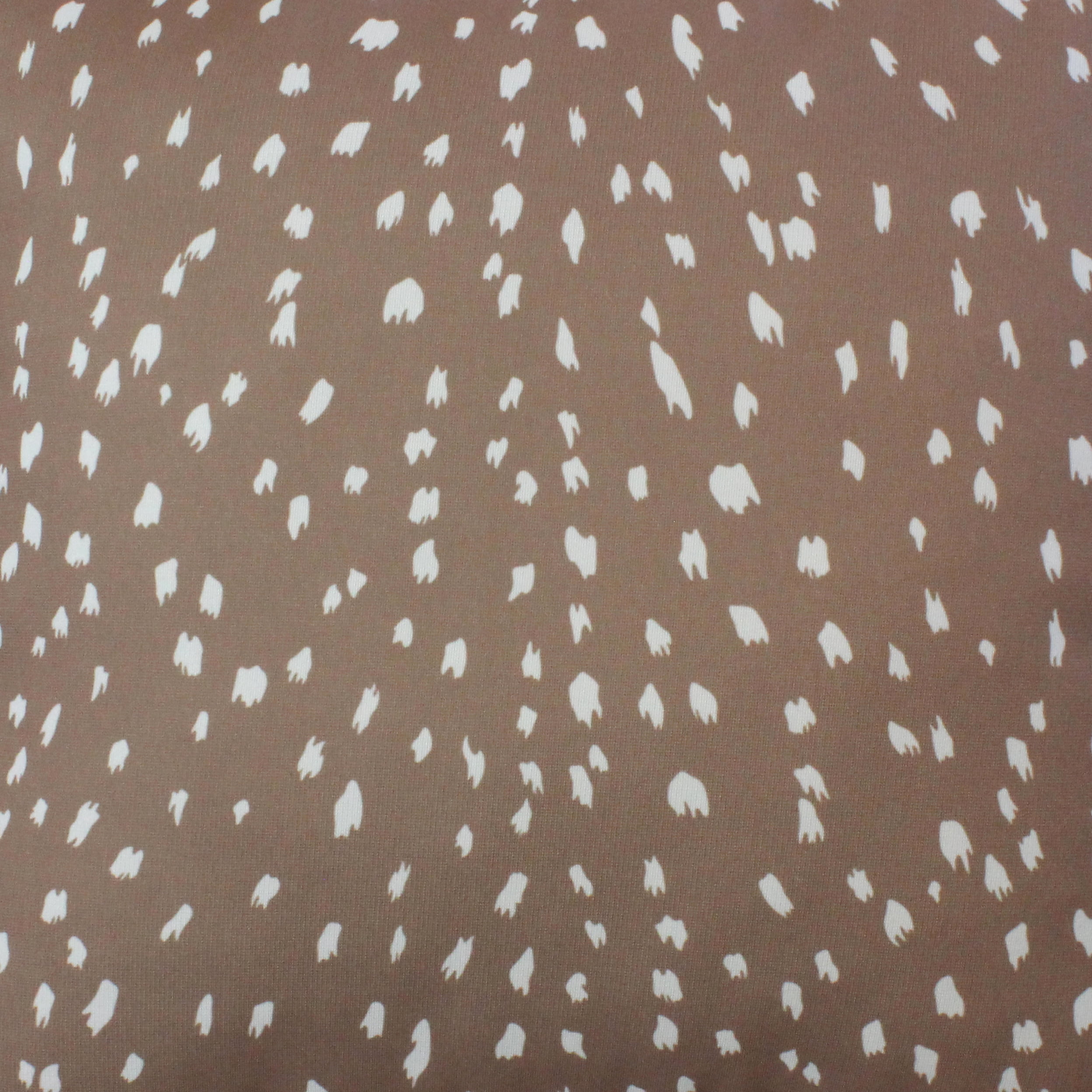 Everything Comfy Deer Fawn Print Decorative Throw Pillow, 16x16 Inch, Mocha,