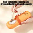 thumbnail image 6 of Travel Makeup Brush Holder Pouch, Silicone Cosmetic Organizer with Cleaning Panel for Dust-Proof Storage, 6 of 6
