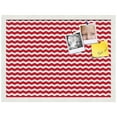 thumbnail image 2 of PinPix ArtToFrames 21x15 Custom Cork Bulletin Board    Poster Board Has a Fabric Style Canvas Finish, Framed in Satin White Frame (PinPix-511), 2 of 5