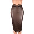 thumbnail image 2 of Sngxgn Women's Ruched Streetwear Bodycon Mini Skirt Stretch Skirts(Coffee,XXXL), 2 of 3