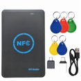 thumbnail image 1 of Duplicador de Chip Inteligente RFID de 5 Frecuencias + Lector de  NFC con 5 CUID, Copiadora IC/ID, 13,56 M, 125 K/HID, 125 K, Escritor de Tokens, Clonador., 1 of 1