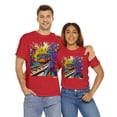 thumbnail image 7 of Unisex Heavy Cotton T-Shirt Insane Vibrant Color Train Off Track 018, 7 of 7