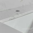 thumbnail image 2 of Leavader 37x22" Carrara White Stone Vanity Top with Single Faucet Hole, Not Included the Cabinet, 2 of 8