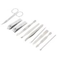 thumbnail image 4 of Greensen 10Pcs Stainless Steel Nail Clippers Set Nail File Scissors Manicure Pedicure Tool, Manicure Tool, Nail Clipper Trimmer Set, 4 of 8