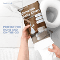 thumbnail image 6 of Jool Baby Disposable Potty Liners, Universal Leakproof Portable Toilet Bags for Potty Training Toilet, 60 Pack, 6 of 7