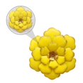 thumbnail image 3 of Iron Metal Flower Wall Art Decor with Gorgeous Yellow Plating for Home and Garden 12.5 Inch, 3 of 5