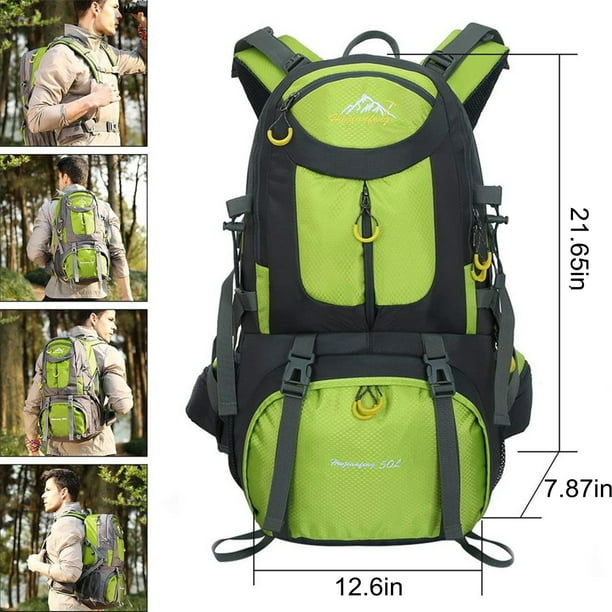 Aoujea Travel Essentials 50L Hiking Backpack Waterproof Camping Essentials Bag 45 5 Liter Lightweight Backpacking Back Pack Camping