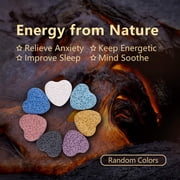INFUSEU Tree of Life Essential Oil Diffuser Necklace for Women Aromatherapy Jewelry Charm Gifts, 7pcs Lave Rock Stone, 24 Inch Chain