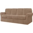 thumbnail image 1 of CHUN YI Stretch Checks Spandex Sofa Cover Separate Backrests Cushions Cover Slipcover, 1 of 5