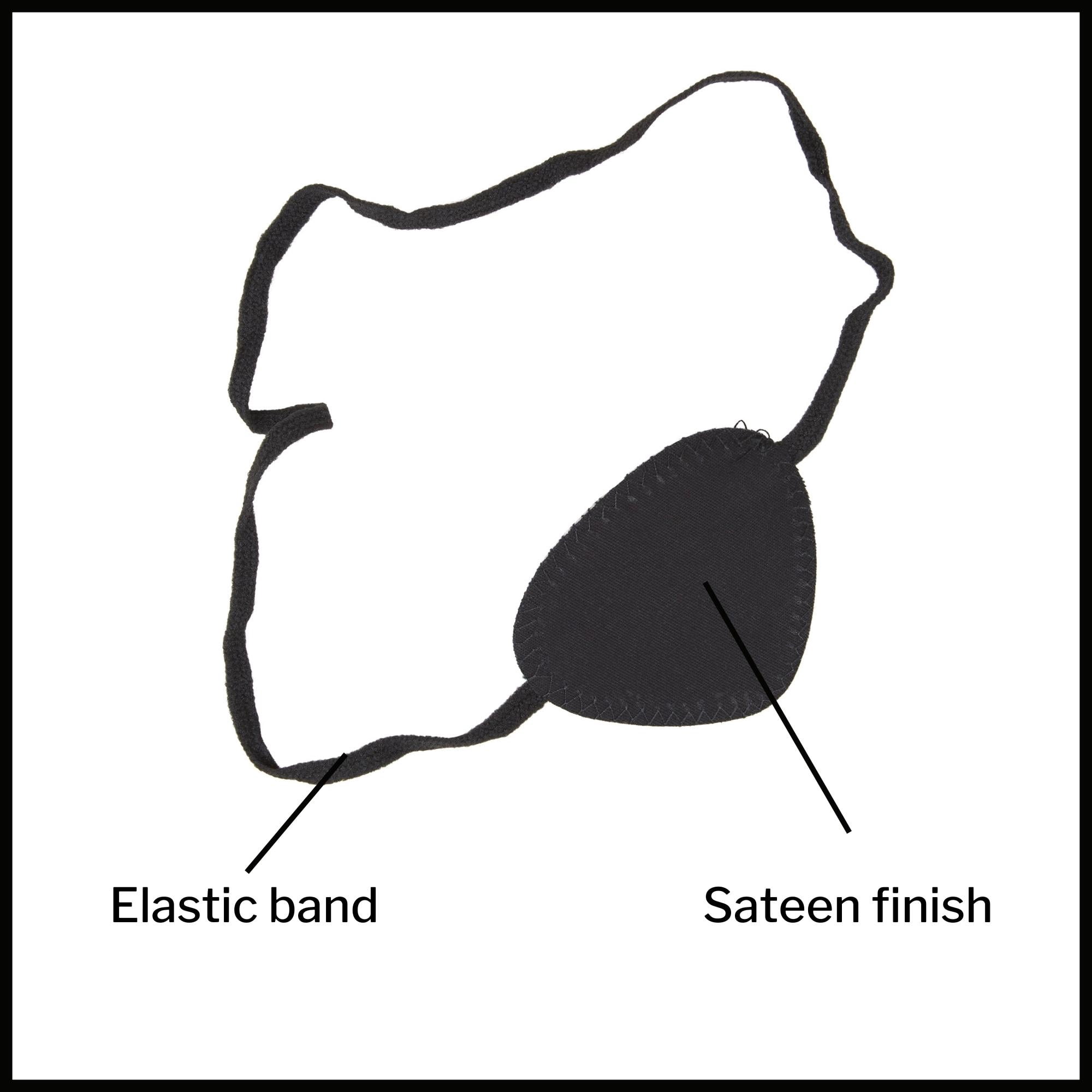 McKesson Black Disposable Eye Patches, One Size Fits Most, 2.25" x 3", 12 Count, 1 Pack
