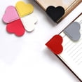 thumbnail image 2 of HUGFEGWE 5Pcs Handcrafted Faux Leather Corner Bookmark Waterproof Soft Mini Vintage Heart-Shaped Page Notebook Accessory CJB91-52801, 2 of 7