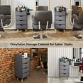 thumbnail image 2 of OmySalon 4-Layer Barber Storage Cabinet, Gray, 2 of 7