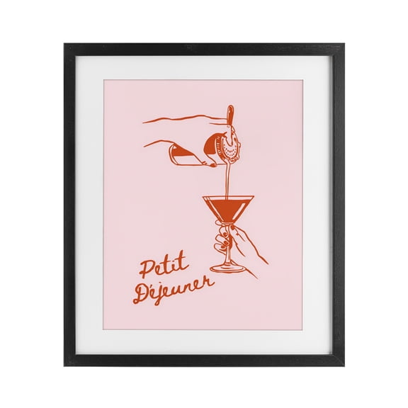 Stupell Industries Traditional Pouring Brunch Cocktail Black Framed Print Under Glass, 13 x 16, by The Prints Vibe