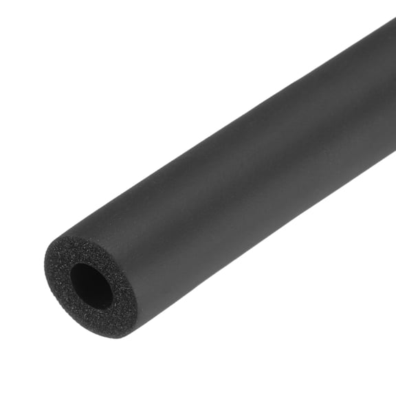2pcs Pipe Insulation Foam Tube 8mm(5/16") ID 16mm OD 20" Heat Preservation for Handle Grip Support,Black