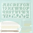 thumbnail image 2 of Mocoosy 182Pcs Reversed Silicone Alphabet Resin Molds Kit, Fancy Letter & Ornament Molds Epoxy Resin Casting Molds Resin Keychain Making Set with 1 Hand Drill 2 Drill Bits 30 Key Rings 100 Screw Pins, 2 of 8