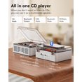 thumbnail image 4 of Reproductor de CD CARONSORT con transmisor Bluetooth Retro Wood, 4 of 6