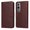Brown, variant on Wallet Phone Case for OnePlus Nord CE4 Lite with Card Holder and Stand Function Pink