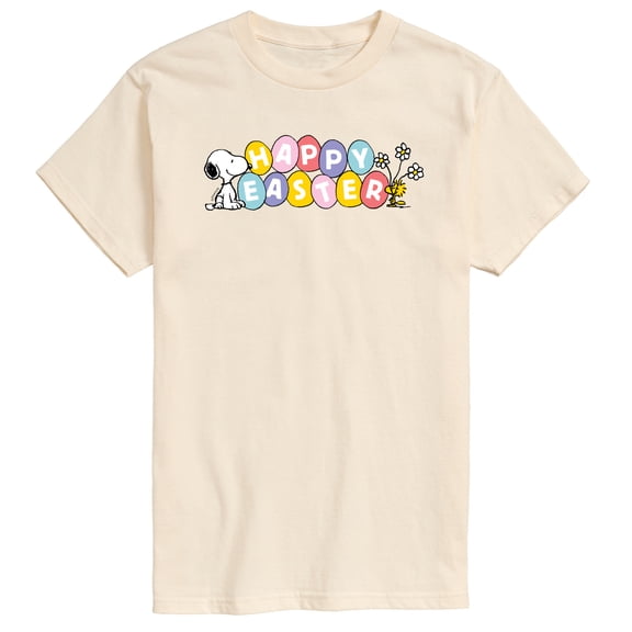 Peanuts - Happy Easter Color Eggs - Men's Short Sleeve Graphic T-Shirt