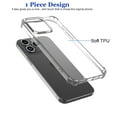 thumbnail image 2 of for iPhone 15,15 Pro,15 Plus,15 Pro Max Case Clear ,Shockproof Full Protection Soft TPU Bumper Ultra-Thin Slim Fit Protective Phone Case for Apple iPhone 15 6.1" 2023, 2 of 6