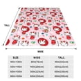 thumbnail image 4 of Lsque Sanrio Pattern Fuzzy Fleece Throw Blanket Extra Large,Super Soft,Fluffy and Warm Blankets for Couch,Bed,All Season Use (40"x30"), 4 of 7