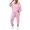 Pink S, variant on 2 Pcs/Set Women Spring Autumn Top Pants Set Hooded Pure Color Long Sleeves Hoodie Elastic Waist Sweatpants Sport Outfit Casual Tracksuit