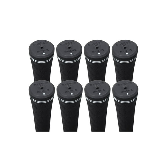 8 Majek Tour Pro Black Midsize Golf Grips