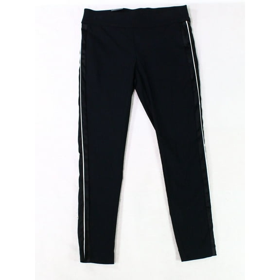 Women's Pants Petite Stretch Cropped Satin Strip 10P