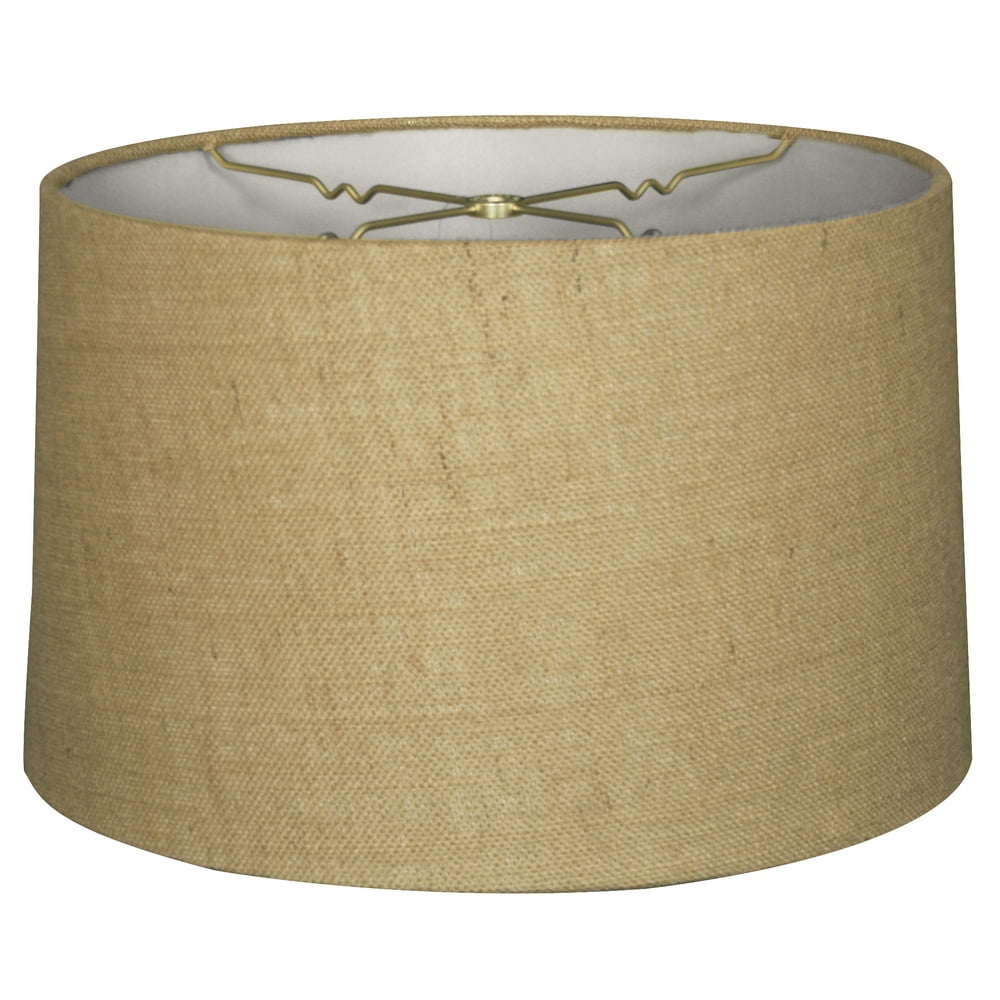 Royal Designs 18" Shallow Drum Hardback Lamp Shade Burlap