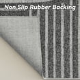 thumbnail image 6 of VUNATE 8'x10'Area Rugs for Living Room Jacquard Textured Modern Rugs Soft Geometric Rug for Bedroom Mid Century Washable Rug Non-Slip Bohemian Carpet Perfect for Dining Room Office Dark Gray, 6 of 7